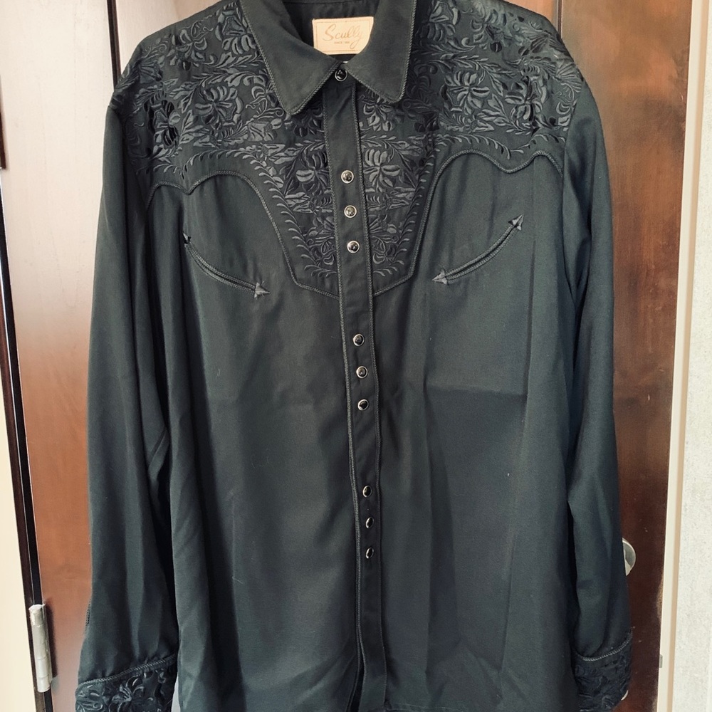 Scully Western Embroidered Rodeo Shirt